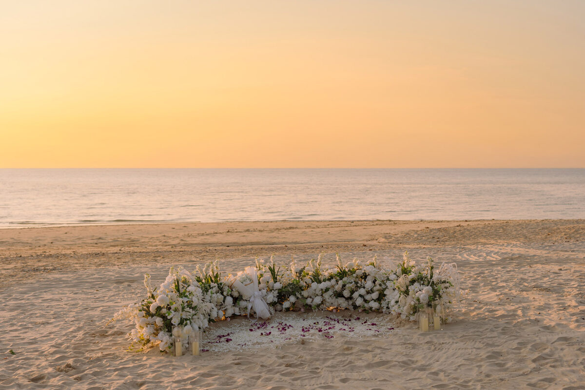 Khaolak photographer, Khaolak photography, Khaolak surprise proposal photography, Surprise proposal, Surprise proposal decoration in Khao Lak