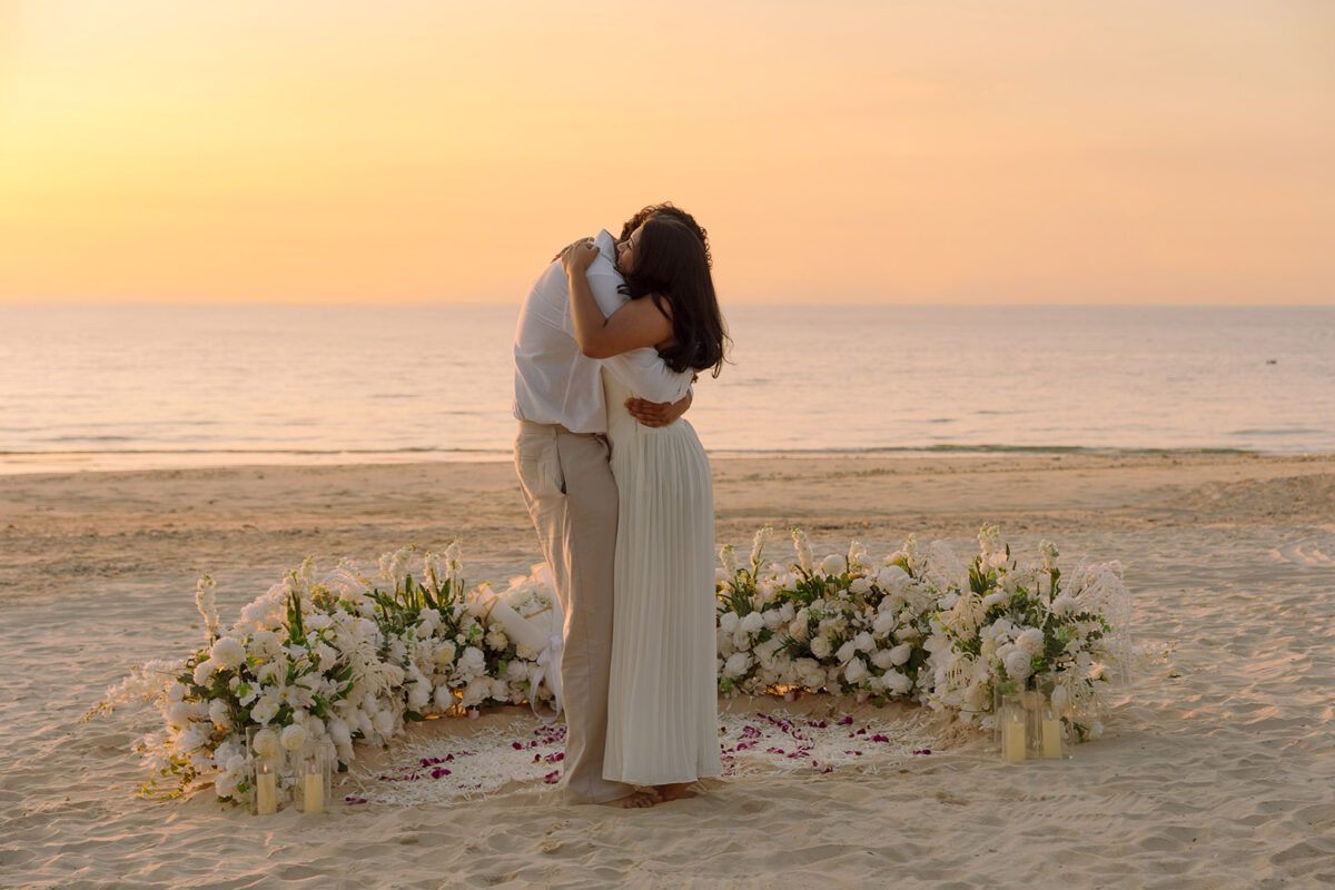 Khaolak photographer, Khaolak photography, Khaolak surprise proposal photography, Surprise proposal, Surprise proposal decoration in Khao Lak