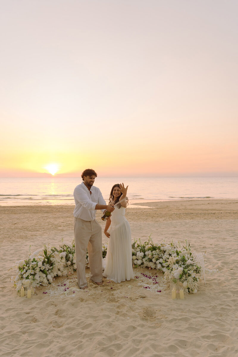 Khaolak photographer, Khaolak photography, Khaolak surprise proposal photography, Surprise proposal, Surprise proposal decoration in Khao Lak